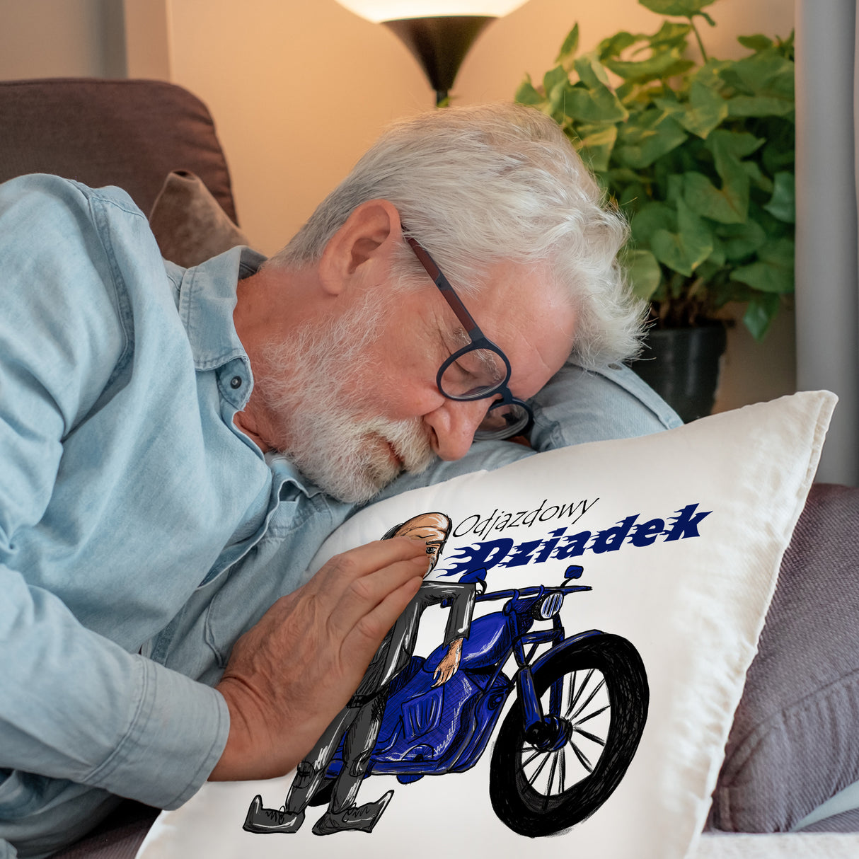 Poduszka na Dzień Dziadka - Odjazdowy dziadek Prezent na Dzień Dziadka