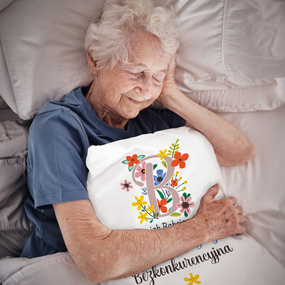 Poduszka na Dzień Babci - B jak Babcia Prezent na Dzień Babci