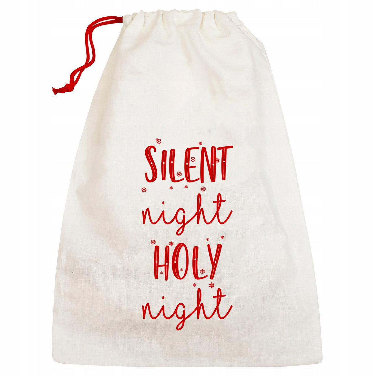 Woreczek bawełniany 25x40 cm Ecru Silent Night Holy