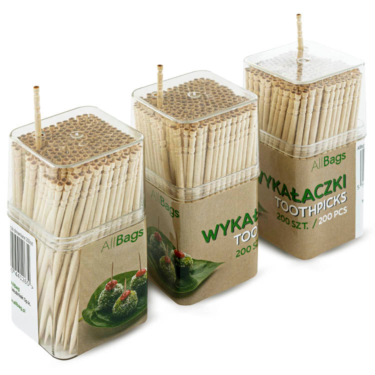Wykałaczki drewniane 200szt EKO