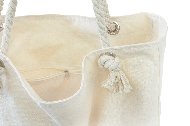 Torba bawełniana Ecru 420x140x140x380mm Plażowa