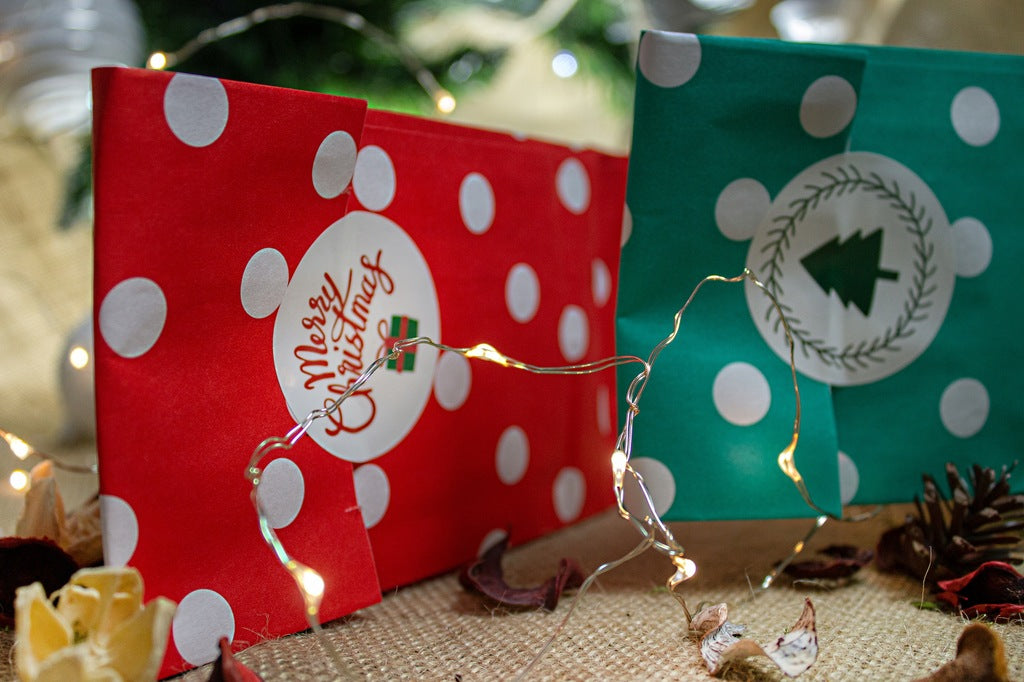 Naklejki świąteczne MERRY CHRISTMAS ozdobne 10szt.