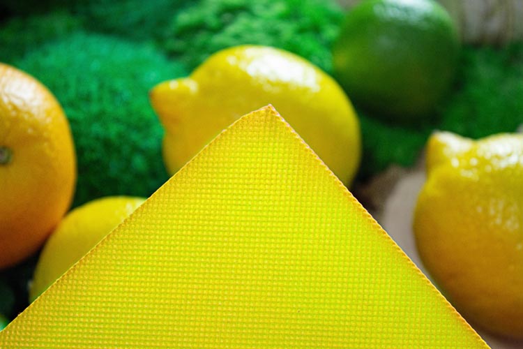 Torba polipropylenowa Żółta 360x420mm Uchwyt: 38cm