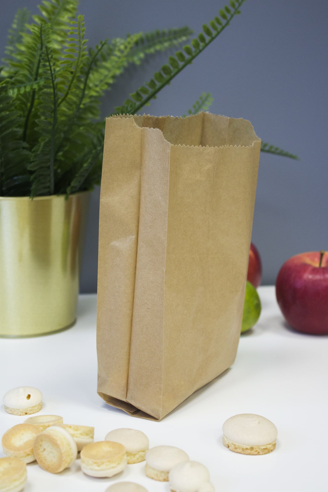 Torba Fałdowa 180x340mm Brązowa 1000szt.