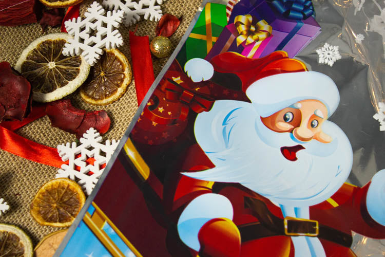 Worki celofanowe świąteczne folijki RÓŻNE WZORY 5szt.