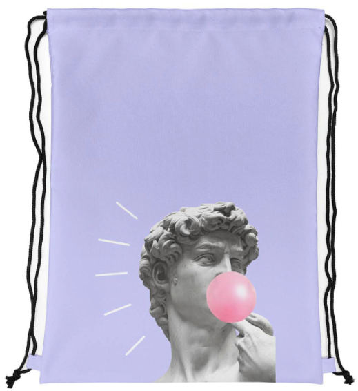 Plecak worek poliestrowy z nadrukiem David Violet