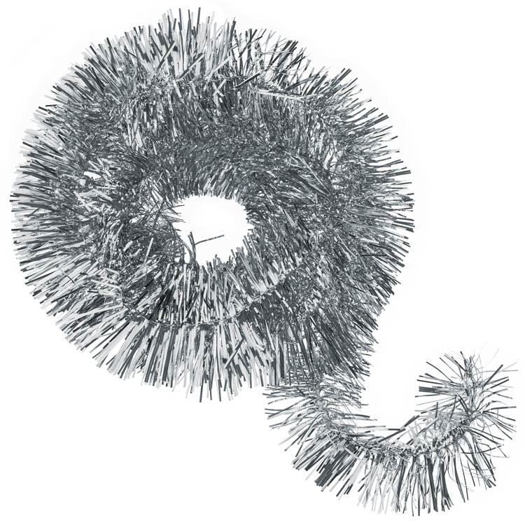 Łańcuch girlanda na choinkę SREBRNY 2m