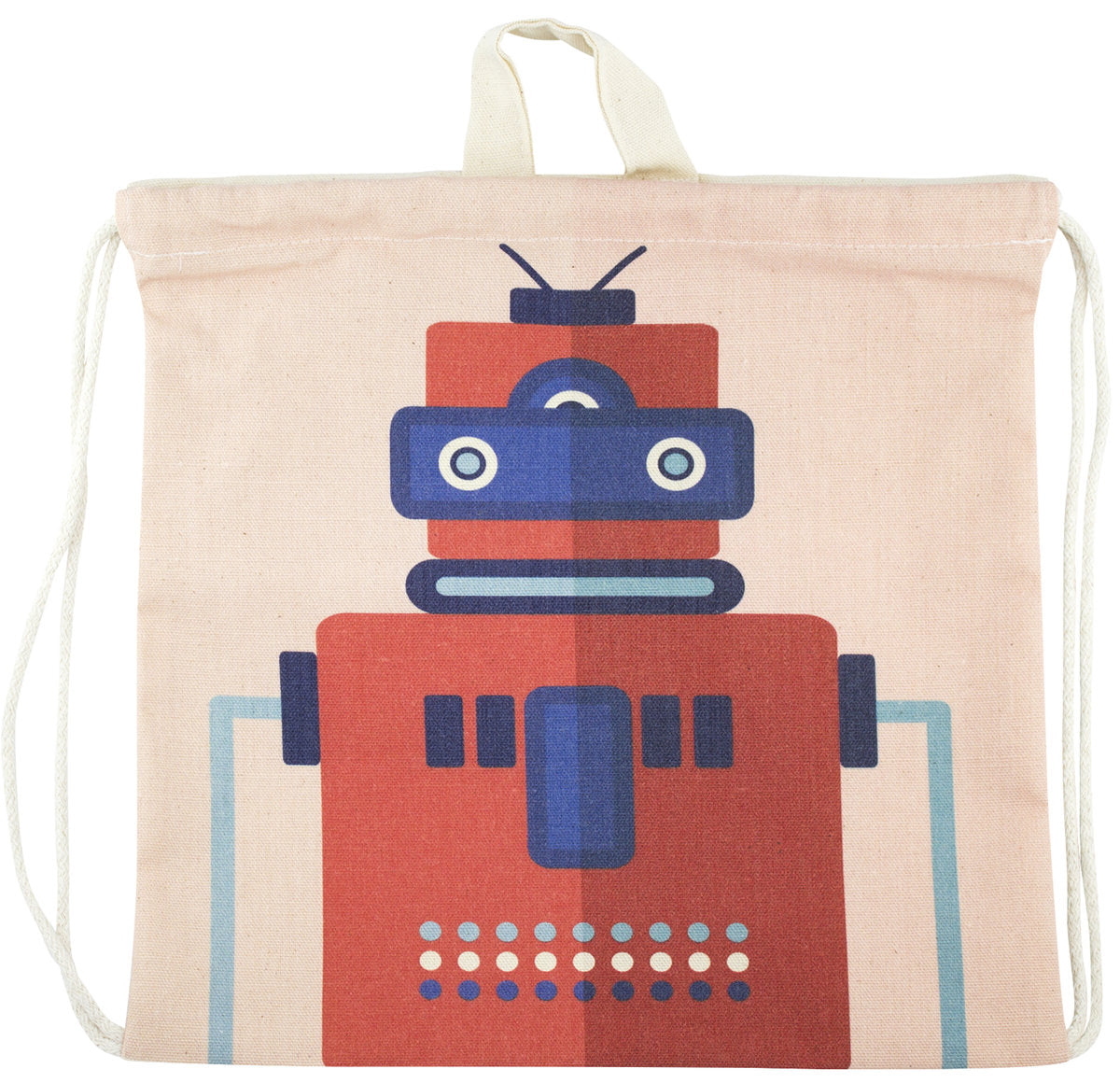 Plecak worek bawełniany Czerwony Robot