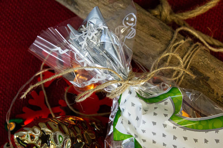 Worki celofanowe świąteczne folijki CHOINKA 10szt.