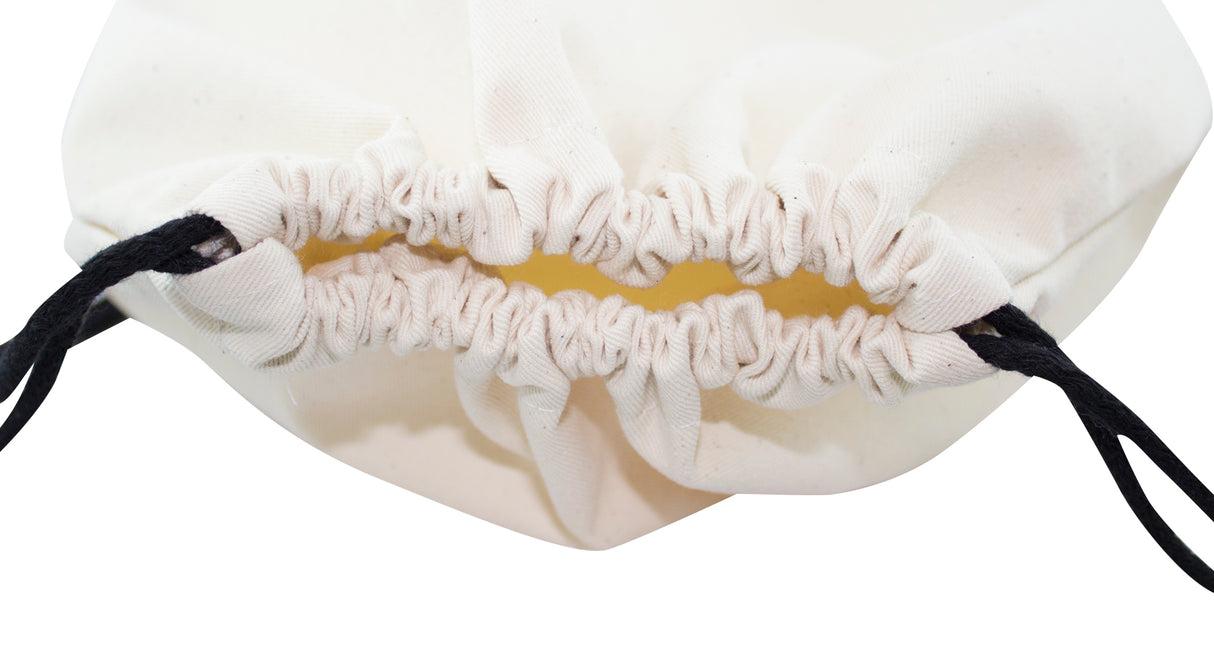 Plecak worek bawełniany 340x400mm Ecru z czarnym sznurkiem