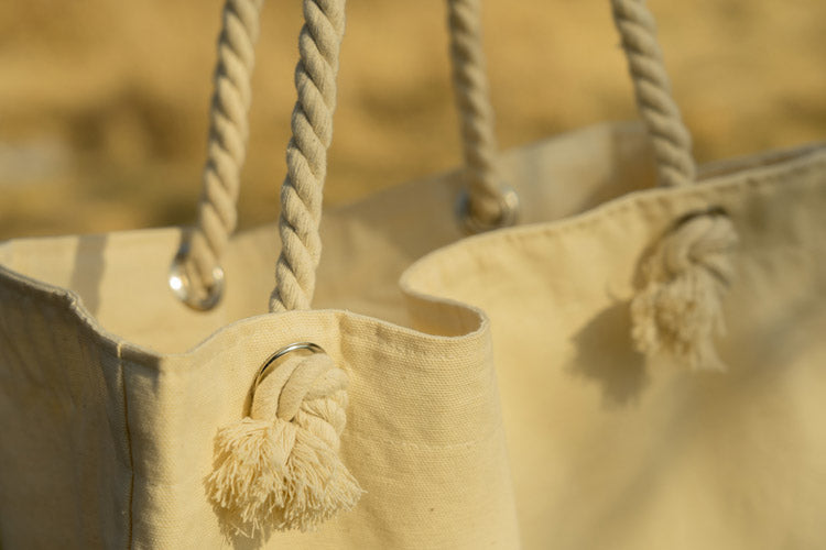 Torba bawełniana Ecru 420x140x140x380mm Plażowa