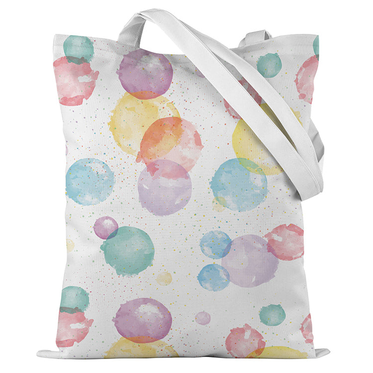 Torba bawełniana 350x450mm KOLOROWE BAŃKI