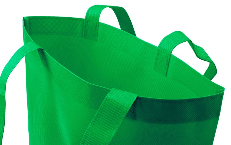 Torba polipropylenowa Zielona 360x420mm Uchwyt: 70cm