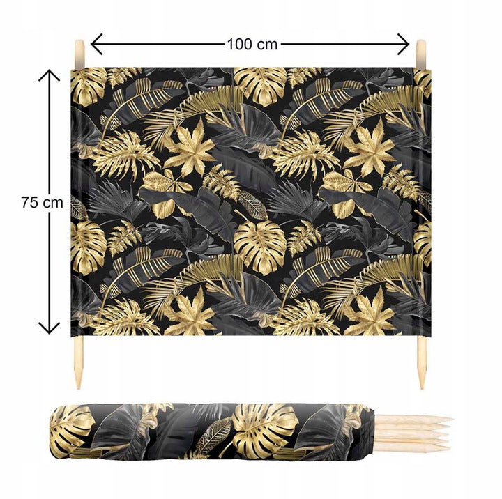 Parawan plażowy 5M ZŁOTE LIŚCIE