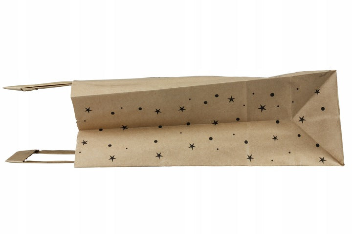 Torba papierowa świąteczna 180x80x230mm Merry Christmas Choinka