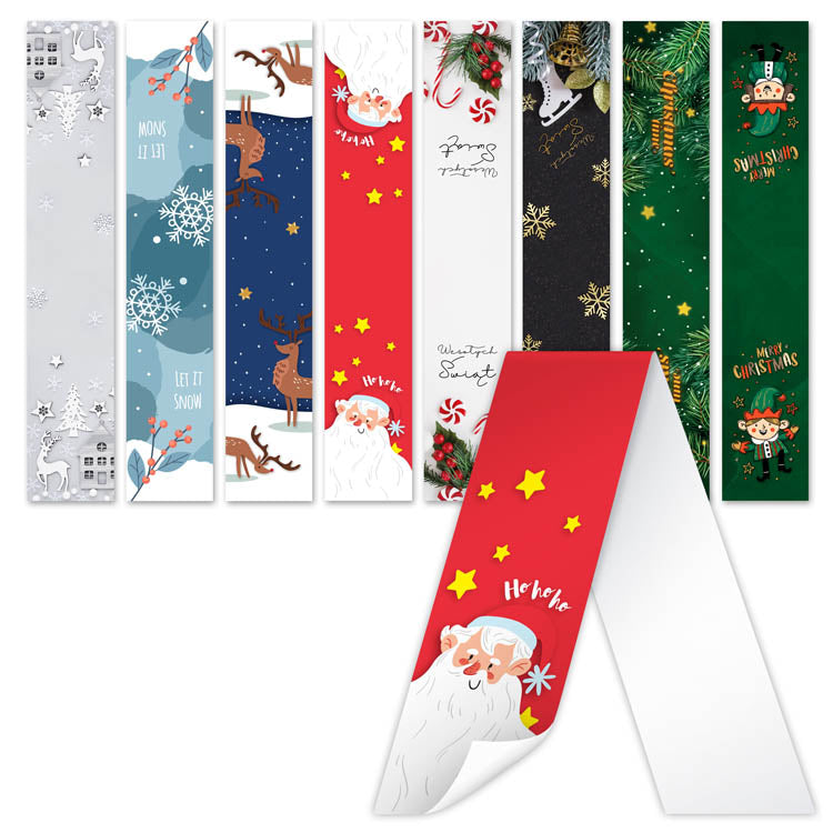 Naklejki świąteczne duże na prezenty ARKUSZ MIX