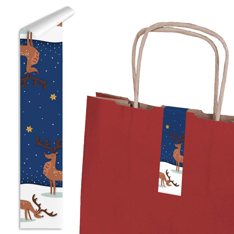 Naklejki świąteczne duże na prezenty ARKUSZ MIX