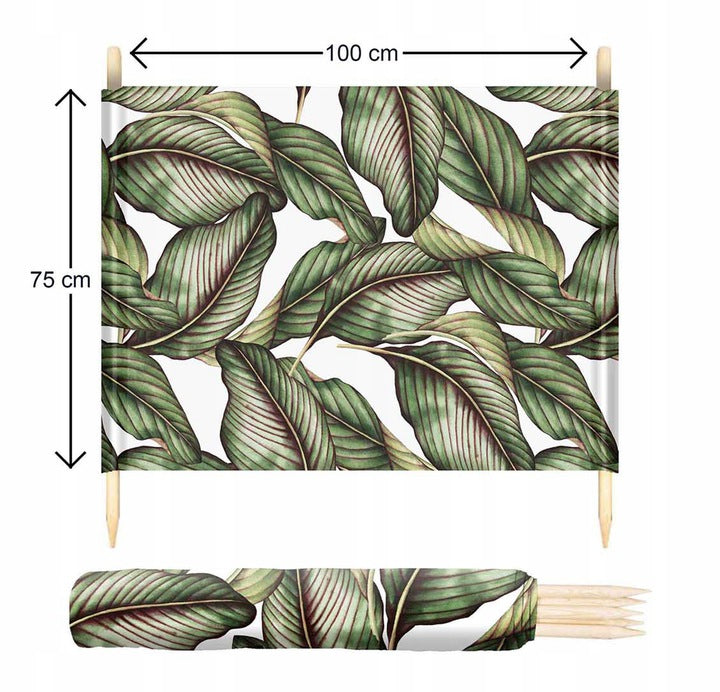 Parawan plażowy 3M ZIELONE LIŚCIE