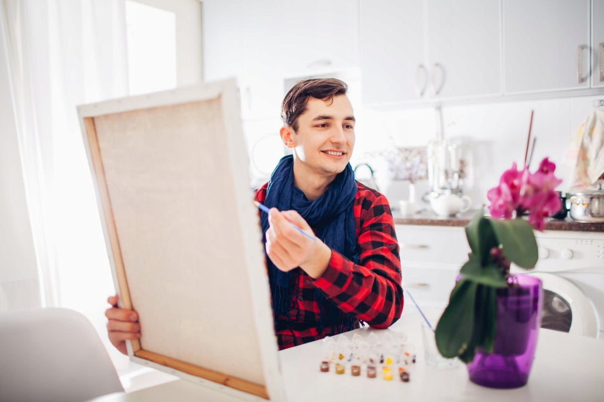 Malowanie po numerach Mikołaj 40x50 cm