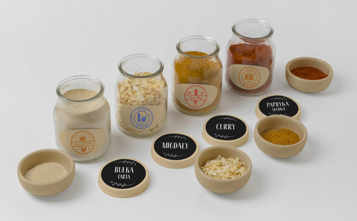 Naklejki na przyprawy 200szt.