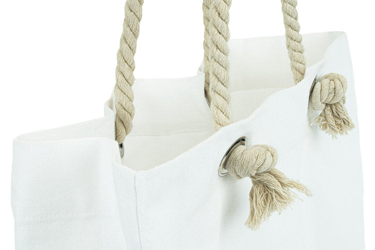 Torba bawełniana Biała 420x140x140x380mm Plażowa