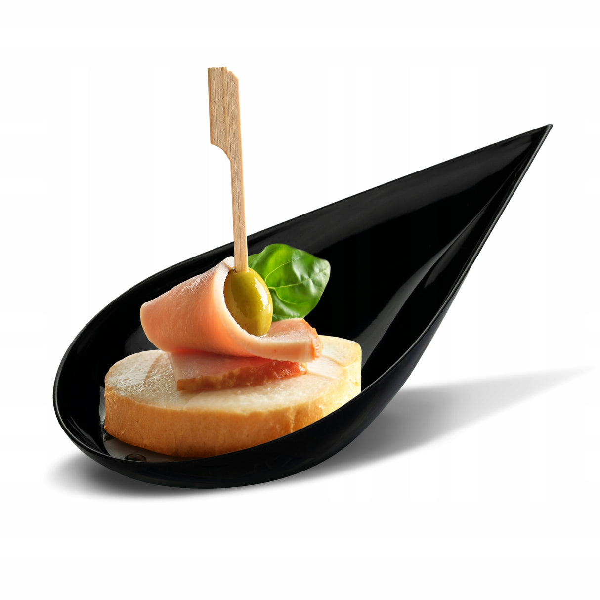 Łyżeczki Plastikowe Fingerfood Czarne 100 szt.