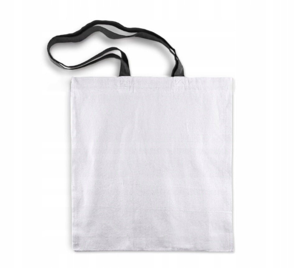 Torba Bawełniana 380x420mm Biała Uchwyt Czarny: 70cm
