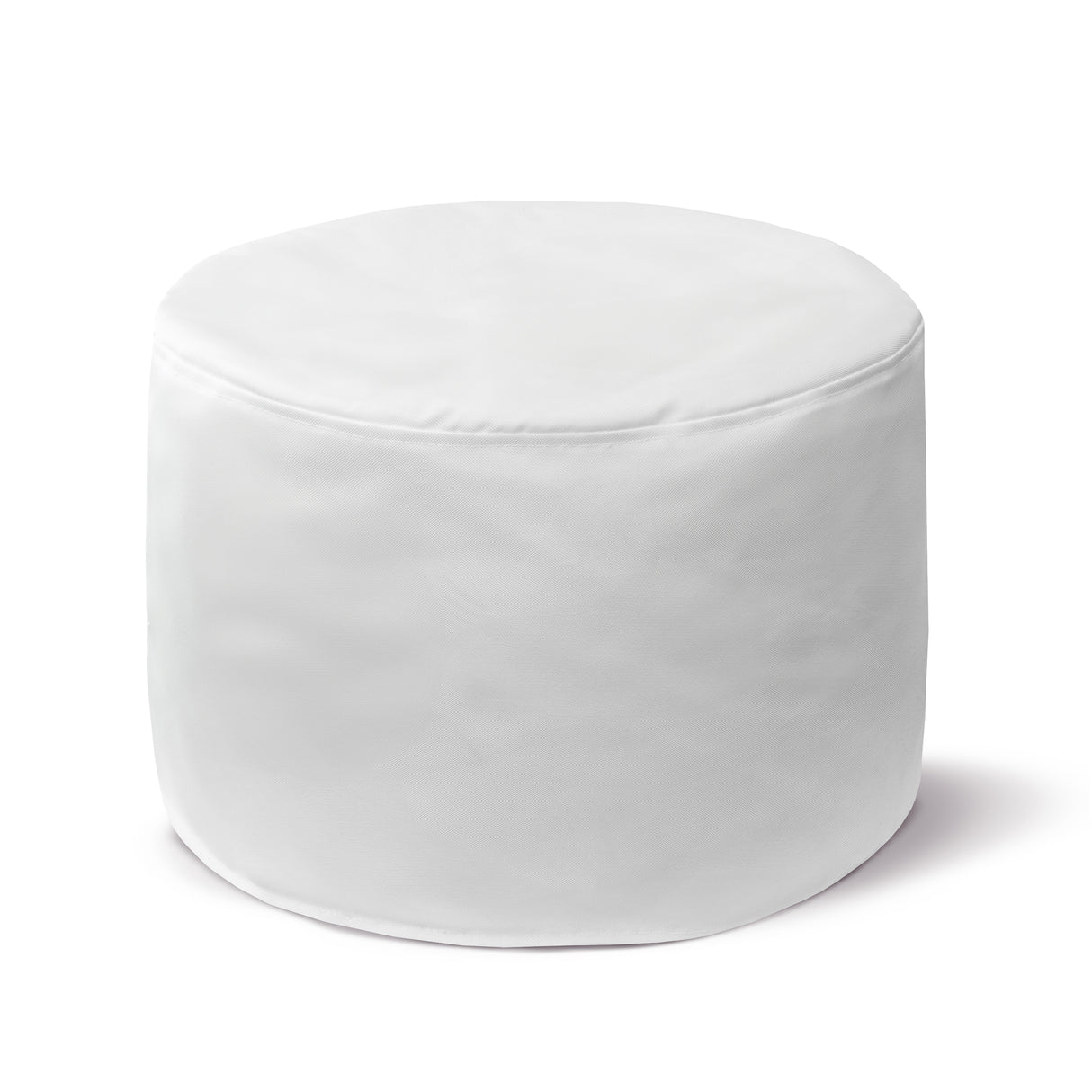 Pufa Okrągła Podnóżek RÓŻNE KOLORY Biały