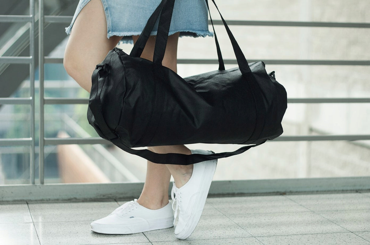 Torba Sportowa Czarna 50x25cm