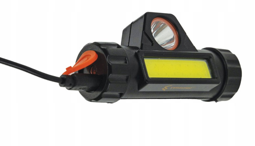 Akumulatorowa latarka czołowa COB 4w1 wodoodporna