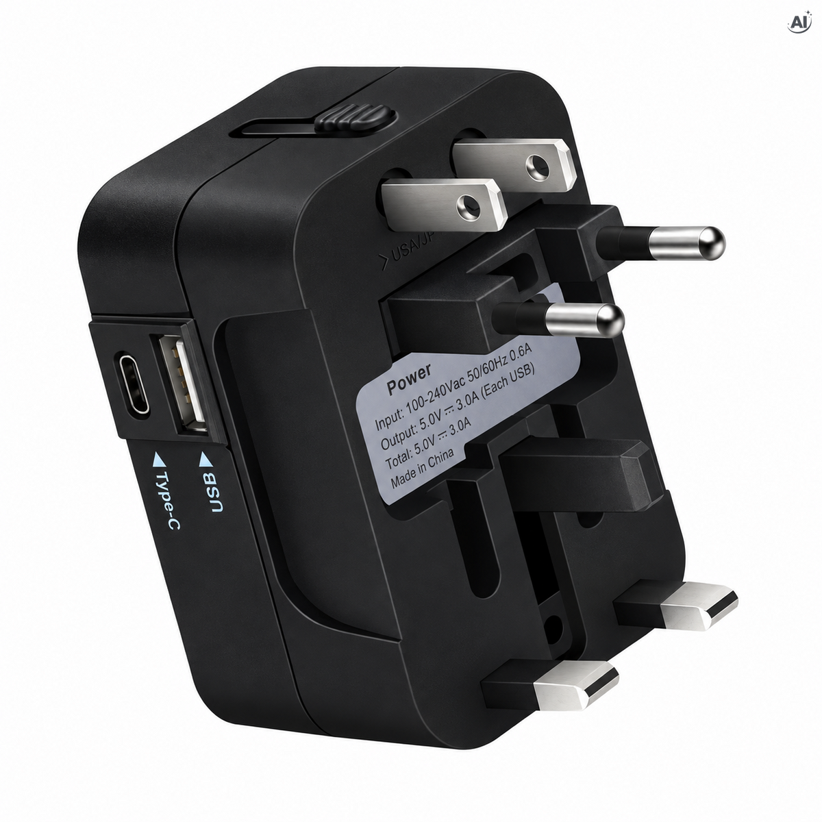 Uniwersalna przejściówka podróżna USB