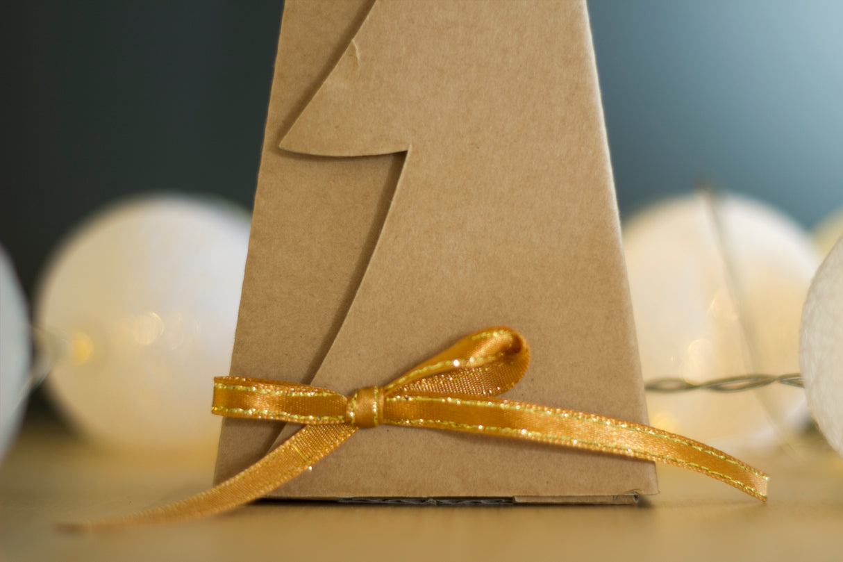 Zestaw woreczków z siatki 3szt + kartonik CHOINKA