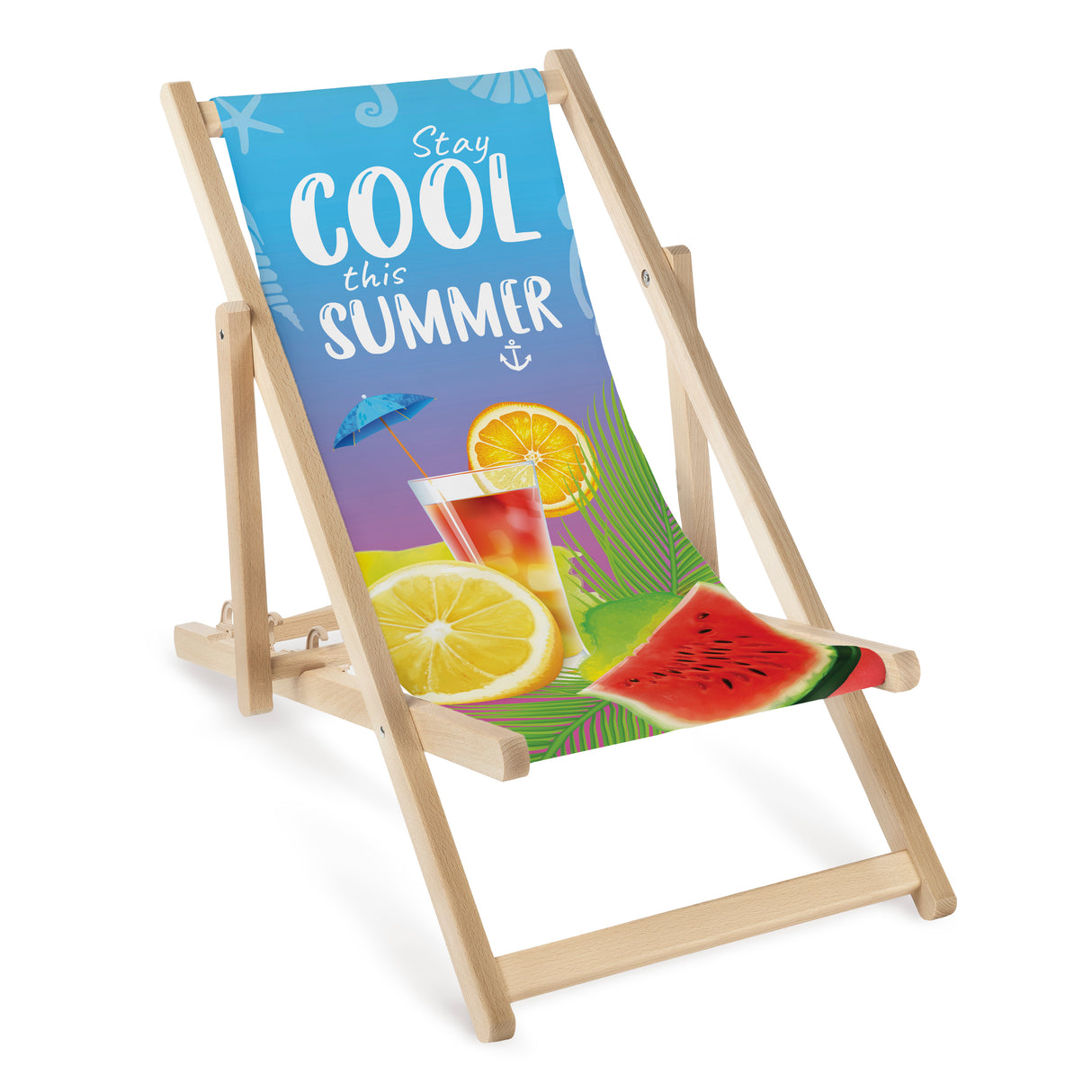 Leżak drewniany dziecięcy Cool summer
