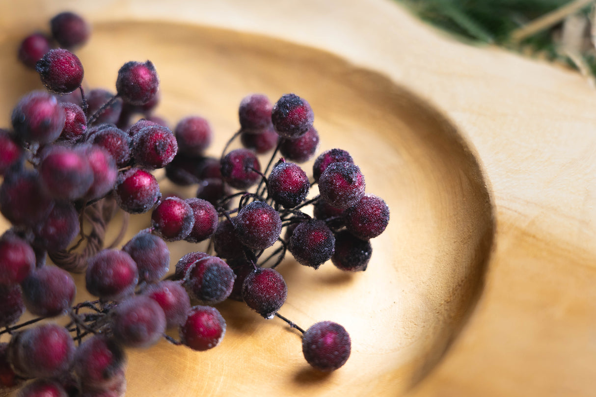Świąteczna jarzębina w kolorze Bordo