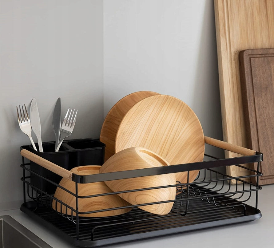 Duża suszarka do naczyń XXL CZARNA