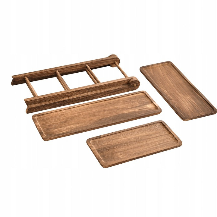 Drewniana patera 3-poziomowa Rustykalna