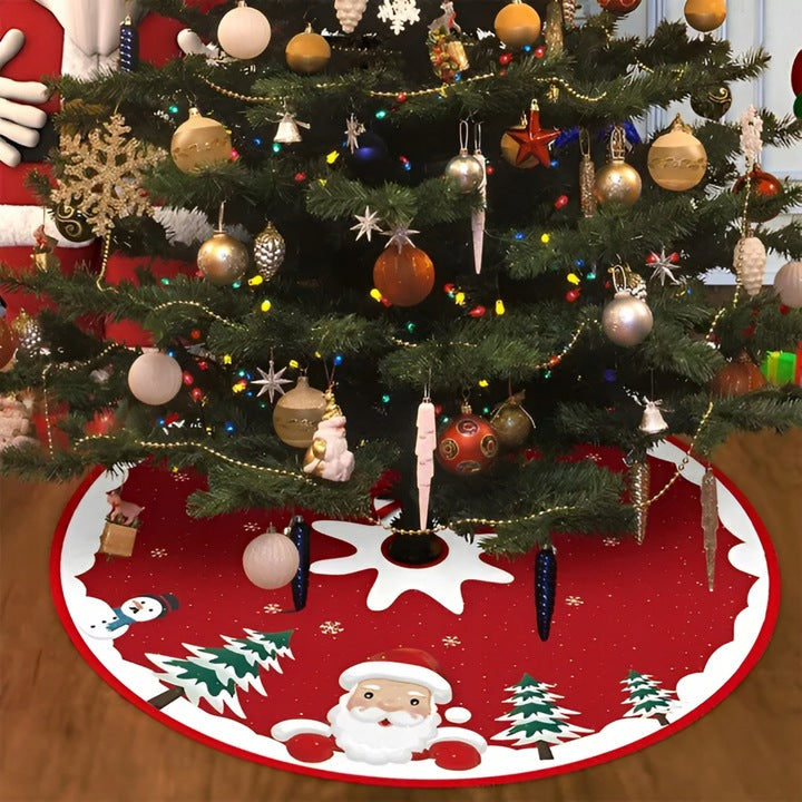 Dywanik świąteczny pod choinkę z motywem Mikołaja