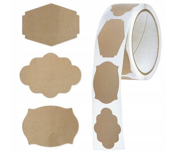 Etykiety naklejki na przyprawy puste samoprzylepne 300 szt.