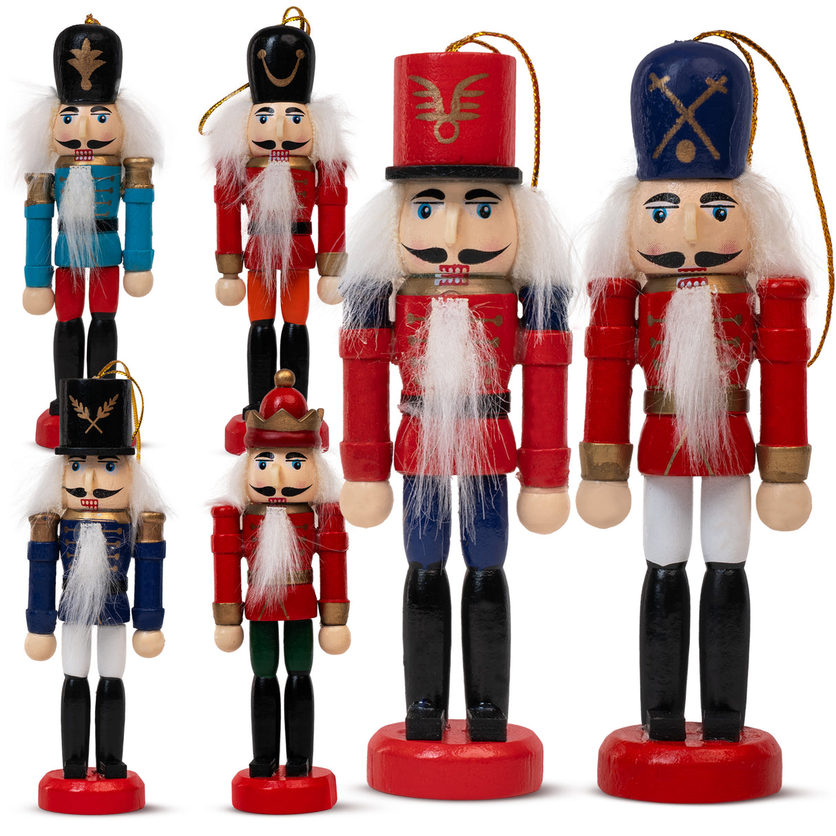 Dziadek do Orzechów zawieszka na choinkę 6 szt.