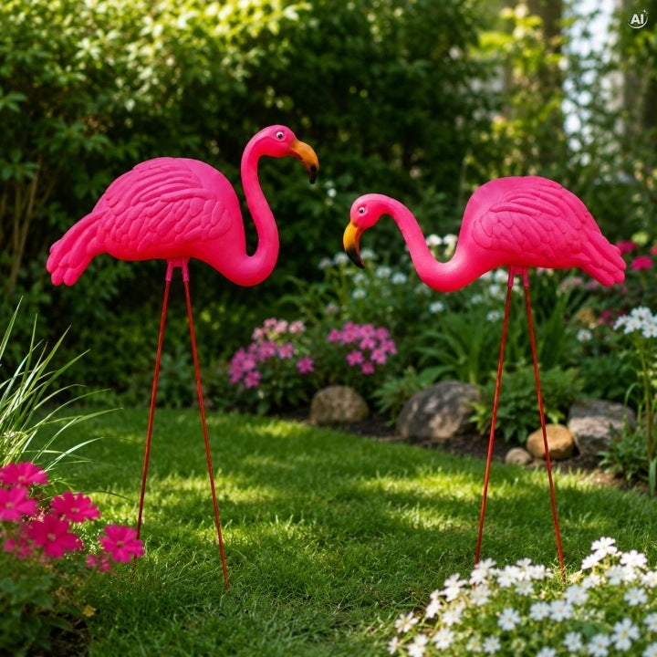 Flaming ogrodowy dekoracyjny na metalowych nogach