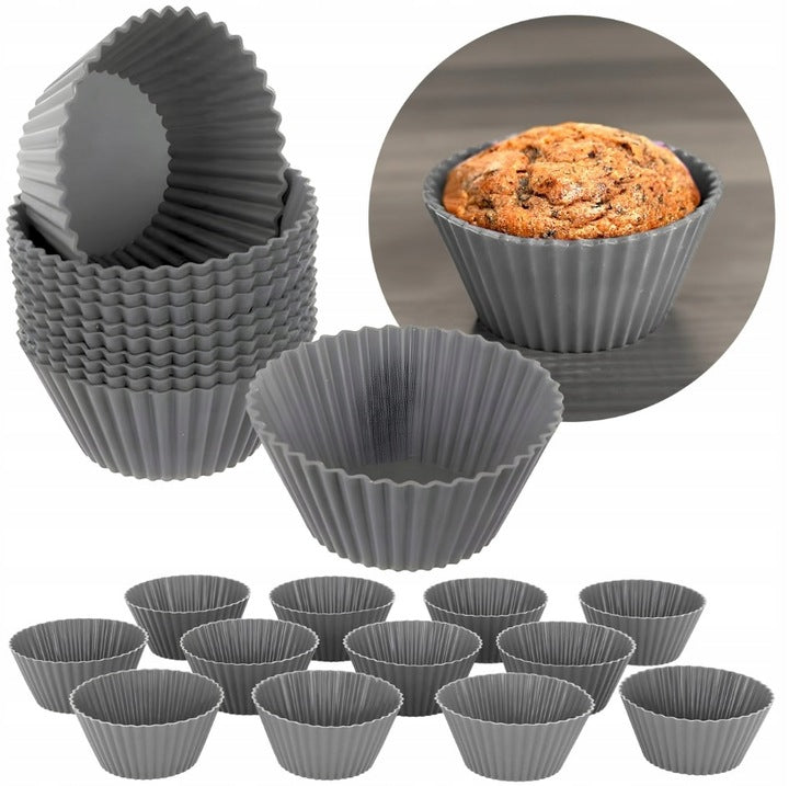 Foremki silikonowe Do Muffinek 12 szt.