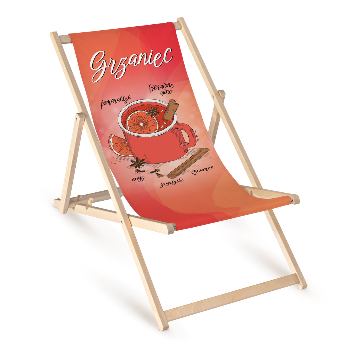 Leżak Zimowy Drewniany GRZANIEC