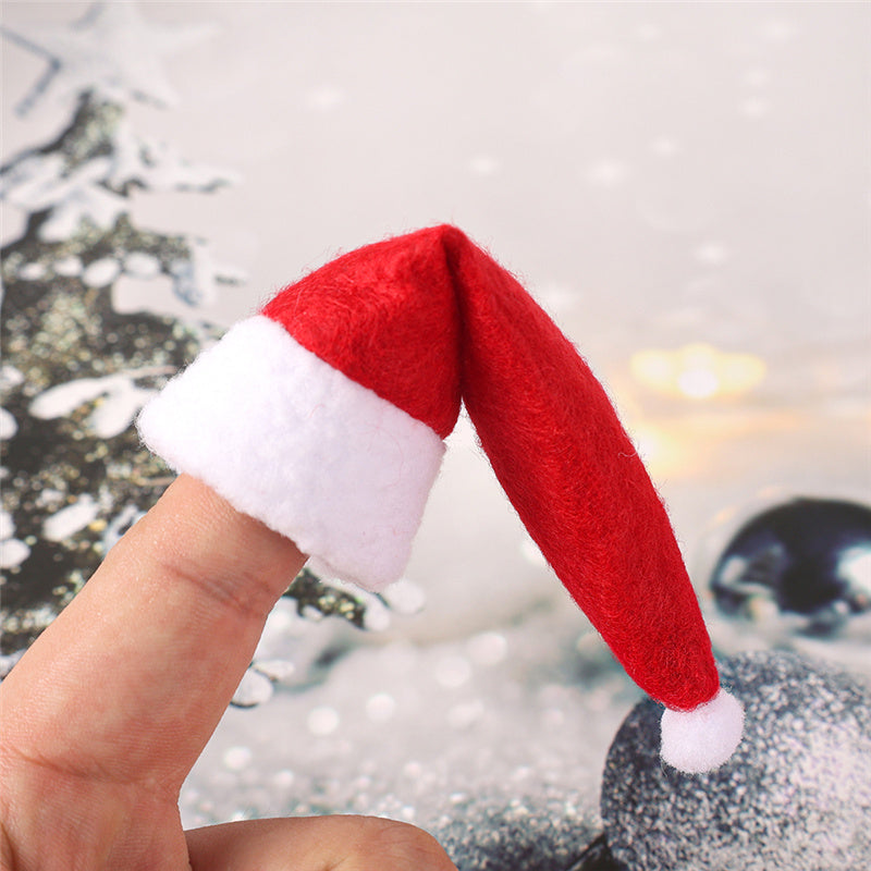 Dekoracyjne CZAPKI MIKOŁAJA 10szt.