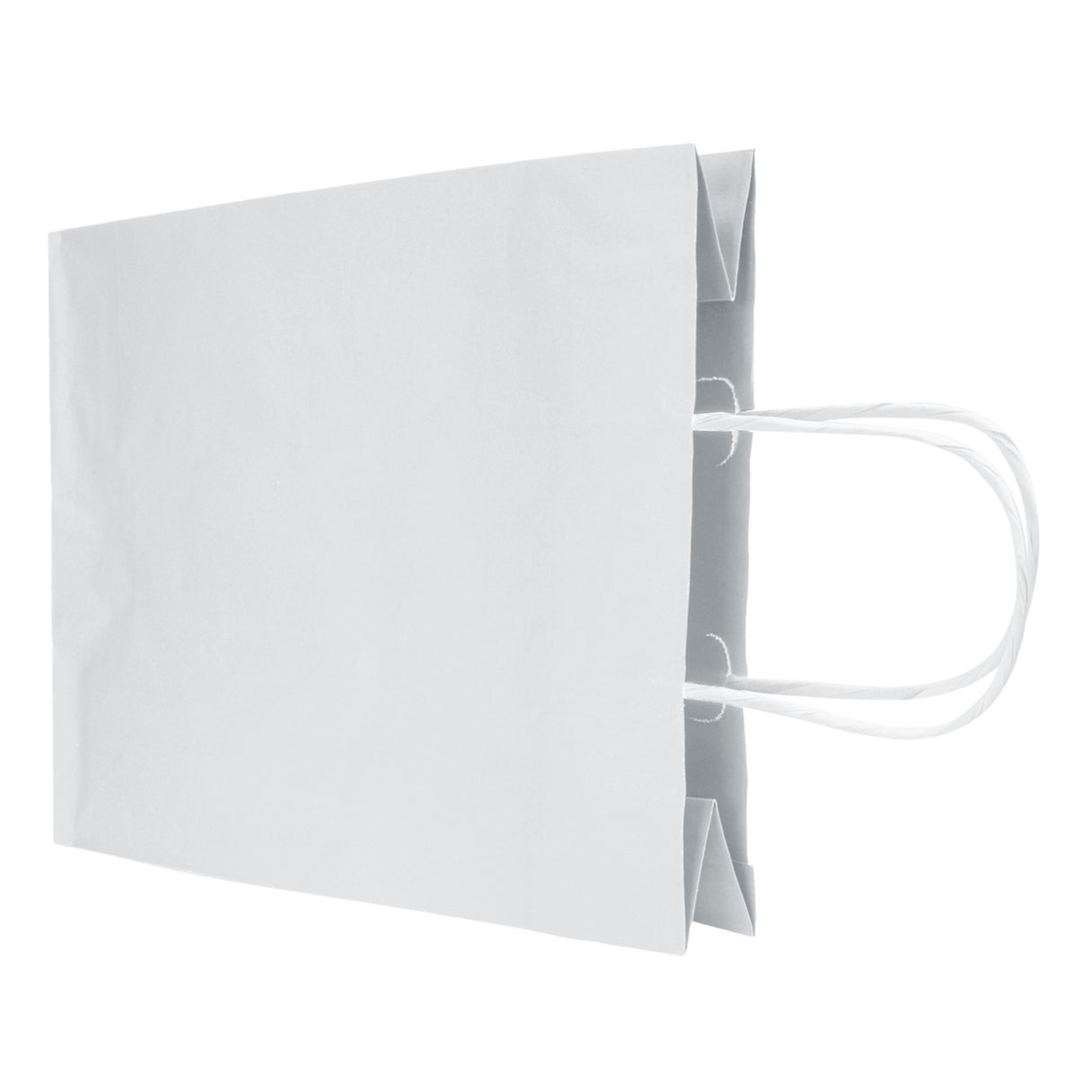 Torba papierowa z uchwytem skręcanym 240x100x340mm Biała Premium