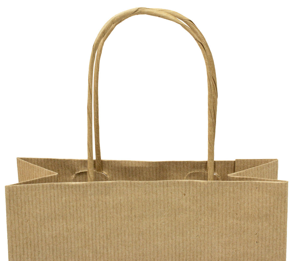 Torba papierowa z uchwytem skręcanym 180x80x220mm Brązowa Premium