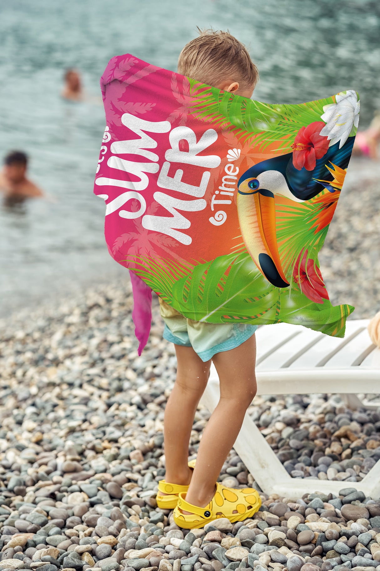 Ręcznik z Mikrofibry Dzięciecy 60x75 IT'S SUMMER TIME