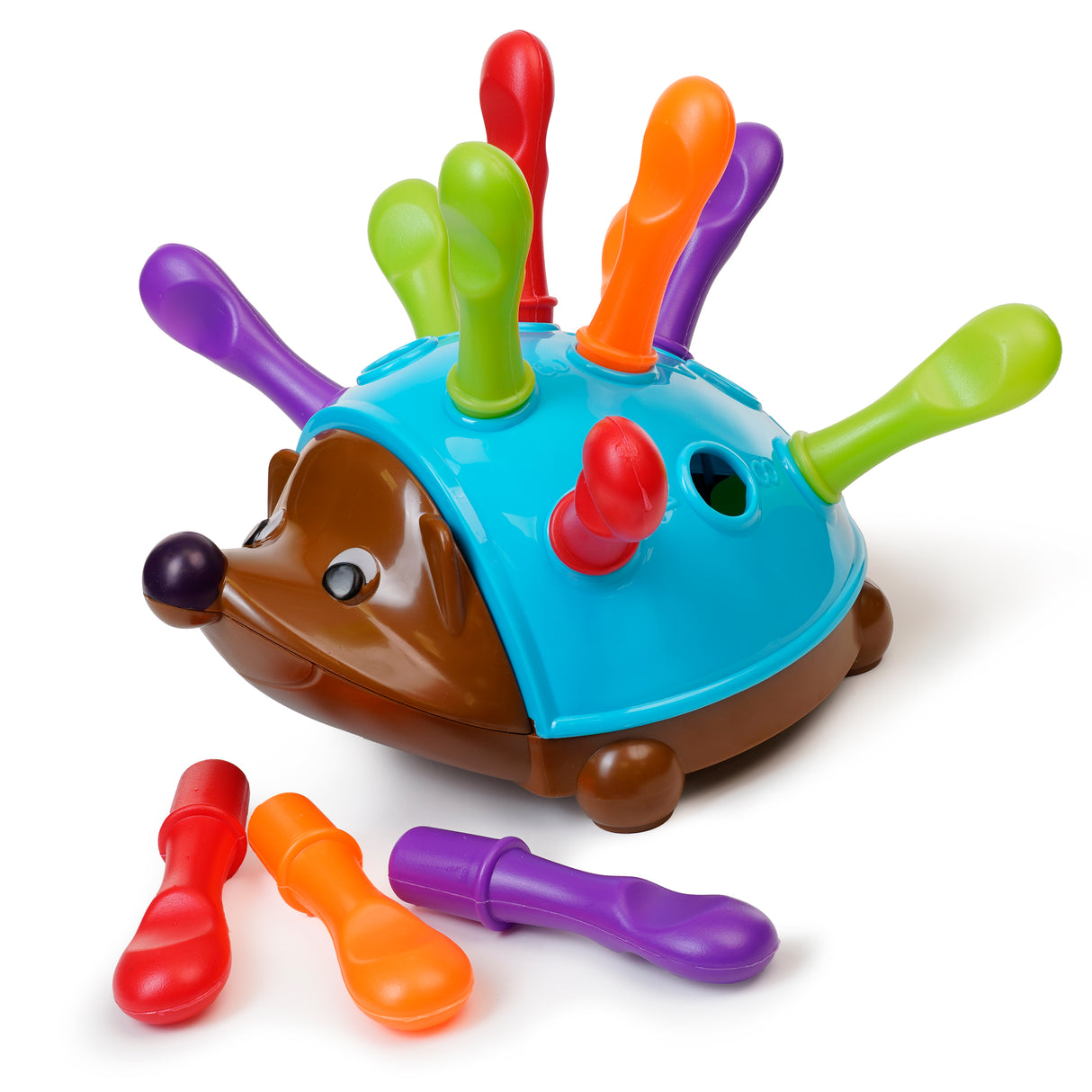 Zabawka edukacyjna kolorowy jeżyk 18m+