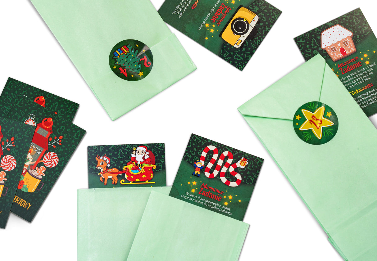 Kalendarz adwentowy Karty z zadaniami 30szt.