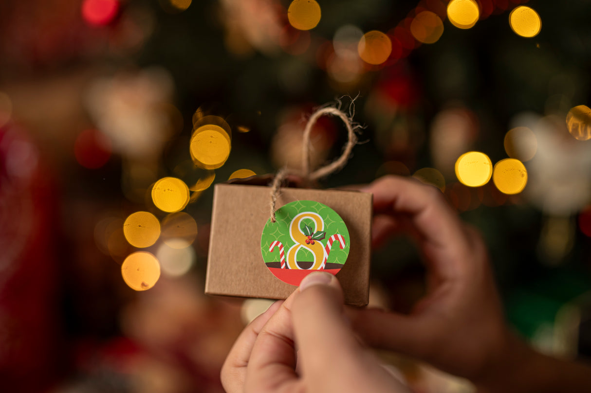 Kalendarz adwentowy pudełeczka kraft DIY