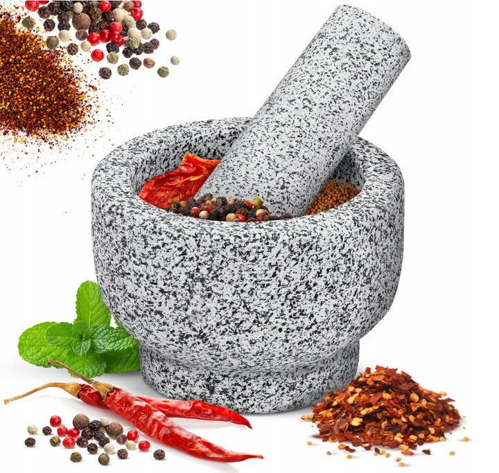 Moździerz kamienny kuchenny do przypraw Tłuczek